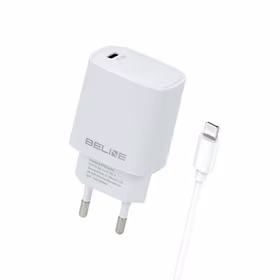 Beline Tīkla lādētājs 1x USB-C 20W + Lightning kabelis balta PD3.0 BLNCW20L