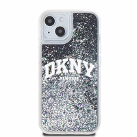 DKNY Liquid Glitter Big Logo iPhone 14/15/13 Viedtālruņa apvalks (m) - melns (m)