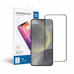 Aizsargstikls Blue Star - SAMSUNG Galaxy S24+ pilns sejas pārklājums - melns