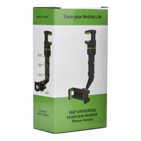 Regulējams automašīnas atpakaļskata spoguļa turētājs viedtālrunim