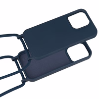 Viedtālruņa apvalks ar silikona siksniņu dizains 1 - tumši zils