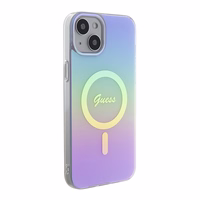 Guess GUHMP15SHITSU iPhone 15 6.1" violets/violets cietais apvalks IML Iridescent MagSafe