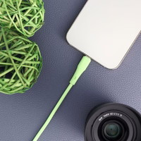 FORCELL F-ENERGY C343 kabelis USB A uz Lightning 2,4A 12W Silicone 1 m zaļš