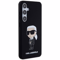 Karl Lagerfeld silikona Ikonik viedtālruņa apvalks Samsung Galaxy S24 - melns