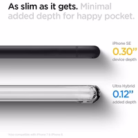 Spigen Ultra Hybrid viedtālruņa apvalks iPhone 7 / 8 / SE 2020 / SE 2022 - caurspīdīgs