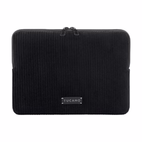 TUCANO Velluto 2 - maciņš MacBook Air 13" (M4/M3/M2/M1/2025-2018) / Pro 13" / Laptop 12" (melns)