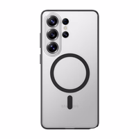 Rock Crystal Armor Series Magnetic Maciņš for Samsung Galaxy S26 Ultra melns