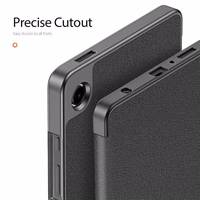 Korpuss Dux Ducis Domo Samsung X110/X115 Tab A9 8.7/X130/X135 Tab A11 8.7 melns