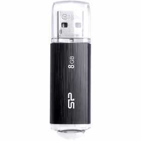 SILICON POWER Ultima U02 Pendrive USB flash drive 8 GB USB 2.0 (SP008GBUF2U02V1K) melns