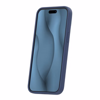 Silikona Thin Mag maciņš for iPhone 15 Pro Max 6,7" tumši zils