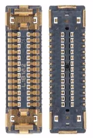 Samsung G525/G770/G780/G781/G973/G990/G998/F700/M215/M305/M307/M315/N770/N980/N981/N985/N986/P610/P615 plates savienotājs BTB ligzda 2x20 Pin 3710-004344 (servisa komplekts)