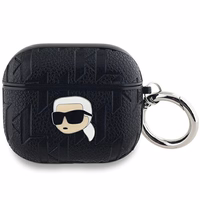 Karl Lagerfeld Monogram Karl Head viedtālruņa apvalks AirPods 3 - melns
