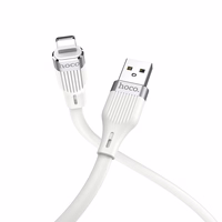 USB kabelis Hoco U72 Lightning 1,2 m silikona balts