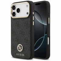 Guess 4G Strass Logo magnētiskais viedtālruņa apvalks iPhone 17 Pro Max - melns