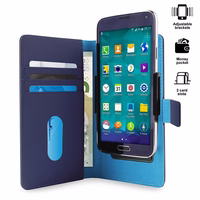 PURO Smart Wallet - universāls maciņš with a turētājs taking photos with pockets cards and money, size XL (zils)