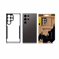 Tactical Quantum Stealth Maciņš priekš Samsung Galaxy S24+ Caurspīdīgs/Melns