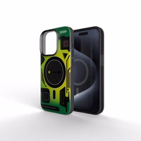 Viedtālruņa apvalks FORCELL F-PROTECT ar divslāņu 4D tehnoloģiju, militārā kritiena testa saderīgs ar MagSafe paredzēts IPHONE 16 PLUS zaļš