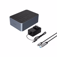 Orico 6646C3-C 4 disku dokstacija ar bezsaistes klonēšanas funkciju 2,5"/3,5" SATA HDD/SSD - pelēks