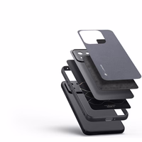 Dux Ducis Fino viedtālruņa apvalks Xiaomi 13 ar silikona rāmi pelēks