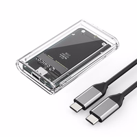 Orico TC10-MS MSATA USB-C 3.2 5 Gb/s diska kasetne - caurspīdīga