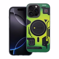 Viedtālruņa apvalks FORCELL F-PROTECT ar divslāņu 4D tehnoloģiju, militārā kritiena testa saderīgs ar MagSafe paredzēts IPHONE 16 PRO MAX zaļš