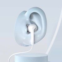 Dudao X3C+ vadu USB-C ieliekamās austiņas 1.2m - baltas