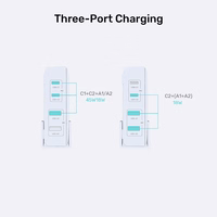 GaN network charger - Unitek P1228AWH01-EU | 70W 2x USB-C 2x USB-A