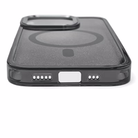 Mirdzošs apvalks MagSafe iPhone 16 Pro Max - melns ar spīdumiem