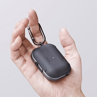 Uniq Valencia AirPods Pro apvalks melns/pusnakts melns antimikrobiāls