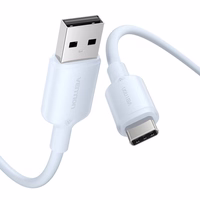 USB 2.0 A uz USB-C 3A kabelis Vention CTQLF 1M (zils)