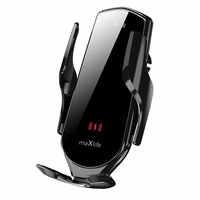 Maxlife turētājs automašīnas ventilācijas atverei MXCH-08 automātiskais ar bezvadu uzlādi melns 15W