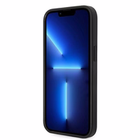 Karl Lagerfeld Saffiano Karla Galvas Plāksteris apvalks iPhone 14 - sudraba