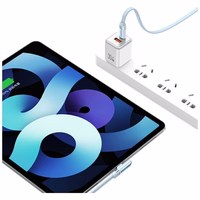 Kabelis USAMS US-SJ653 PD 100W USB-C/USB-C 1.2m violets