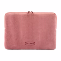 TUCANO Velluto 2 - maciņš MacBook Air 13" (M4/M3/M2/M1/2025-2018) / Pro 13" / Laptop 12" (rozā)