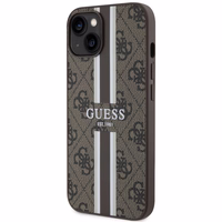 Guess GUHMP14MP4RPSW iPhone 14 Plus 6.7" brūns/brūns cietais apvalks 4G Printed Stripes MagSafe