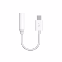 Dudao audio adapteris austiņām no USB Type C uz mini jack 3.5 mm balts (L16CPro white)