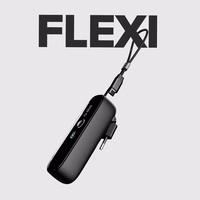 SBS Hybrid PD 20W 5000mAh portatīvais lādētājs ar iebūvētu kabeli un salokāmu spraudni - melna