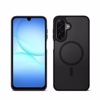 Crong Hybrid Matte Magnetic - MagSafe maciņš Samsung Galaxy A17 (melns)