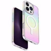 Uniq Iridescia Magclick uzlādes apvalks iPhone 16 Pro – daudzkrāsains