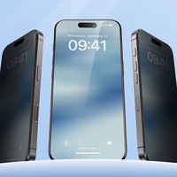 Benks Aizsargstikls Ultra Shield Privacy iPhone 14 Pro Max/15 Plus/16 Plus - melns