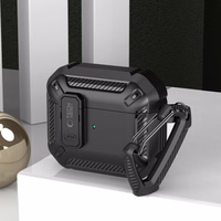 Tech-Protect X-Carbo apvalks AirPods Pro 1 / 2 - melns