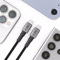 Tech-Protect UltraBoost DNA USB-C PD60W/3A kabelis 100cm - pelēks