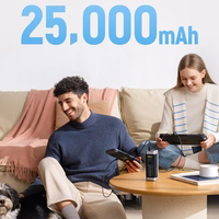 Cuktech CUK00P23GLBK 210W 25000mAh Portatīvais lādētājs 2 x USB-C 1 x USB-A - melns