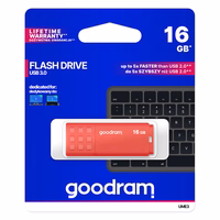 GOODRAM UME3 USB zibatmiņa - 16GB USB 3.0 oranžs