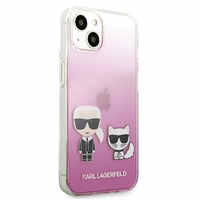 KARL LAGERFELD KLHCP13SCKTRP IPHONE 13 MINI 5.4 "maciņš rozā/rozā KARL & CHUPETTE