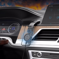 Dudao F21 Pro 15W MagSafe indukcijas automašīnas lādētājs - melns