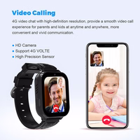 Blavec viedpulkstenis K-02 Bērniem ar balss zvanu / GPS / 4G / SOS (SWK02-B) melns