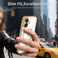 Tech-Protect MagFlex Magnētiskais viedtālruņa apvalks iPhone 17 - Caurspīdīgs zelta