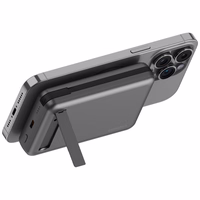 Bezvadu portatīvais lādētājs Energea MagPac Pro Plus 10000mAh Qi2 Magsafe pelēks