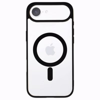 Akrila krāsains magnētiskais viedtālruņa apvalks Iphone 17 Air melns